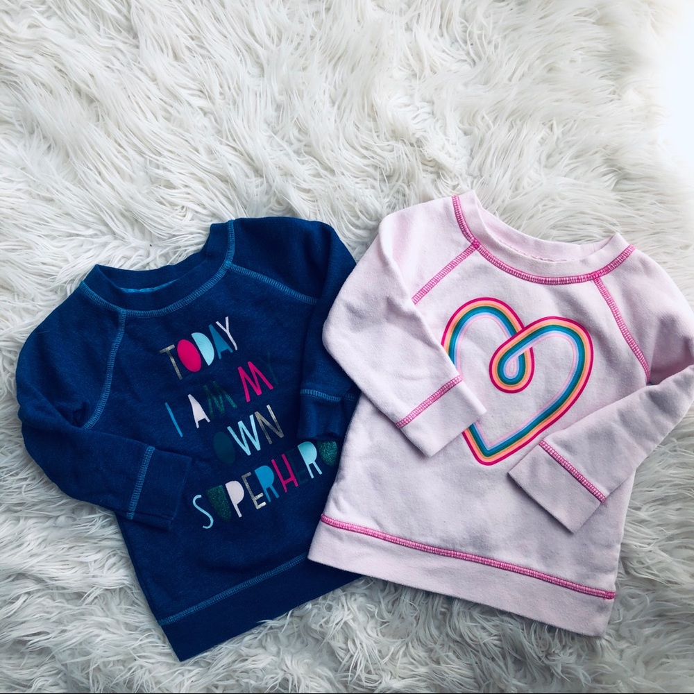 12M Girls Cat & Jack Sweatshirts